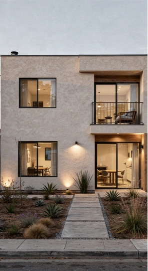 Two story detached ADU exterior in Los Angeles built by LA DREAM ADU with contemporary architecture