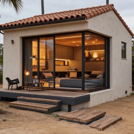 Spanish style backyard ADU in Los Angeles completed by LA DREAM ADU construction experts